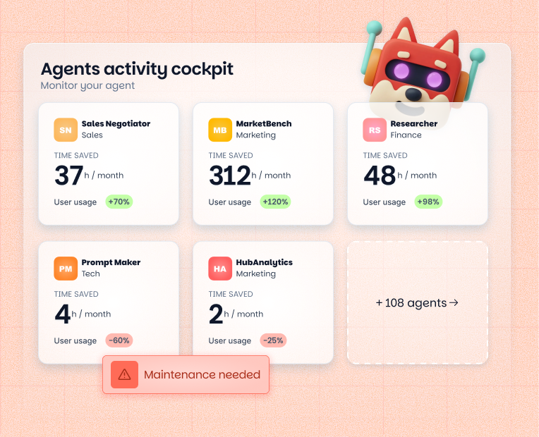Vision impact des agents